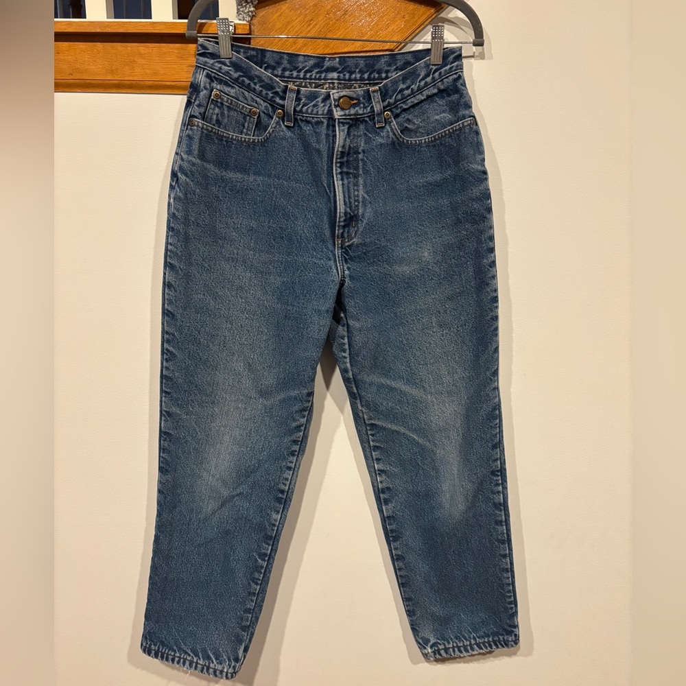 Vintage L.L. Bean Flannel Lined Jean - Double L Relaxed Fit Size 12